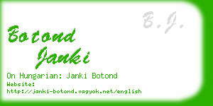 botond janki business card